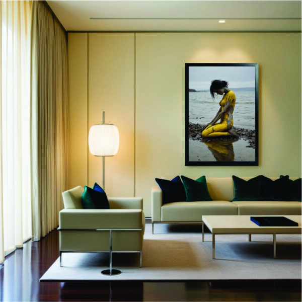 Quadro Mulher Arvore Praia - Imagem 3