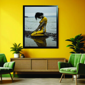 Quadro Mulher Arvore Praia